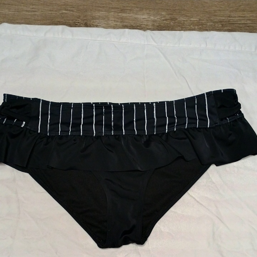 Disney Nightmare Before Christmas Black Striped Bikini Bottom
